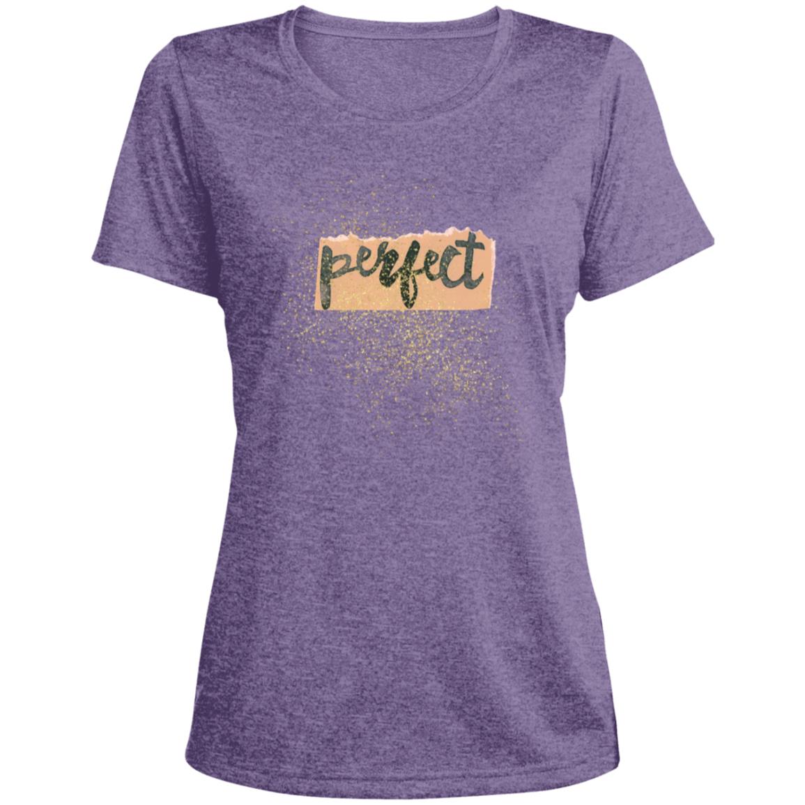 LST360 Ladies' Heather Scoop Neck Performance Tee
