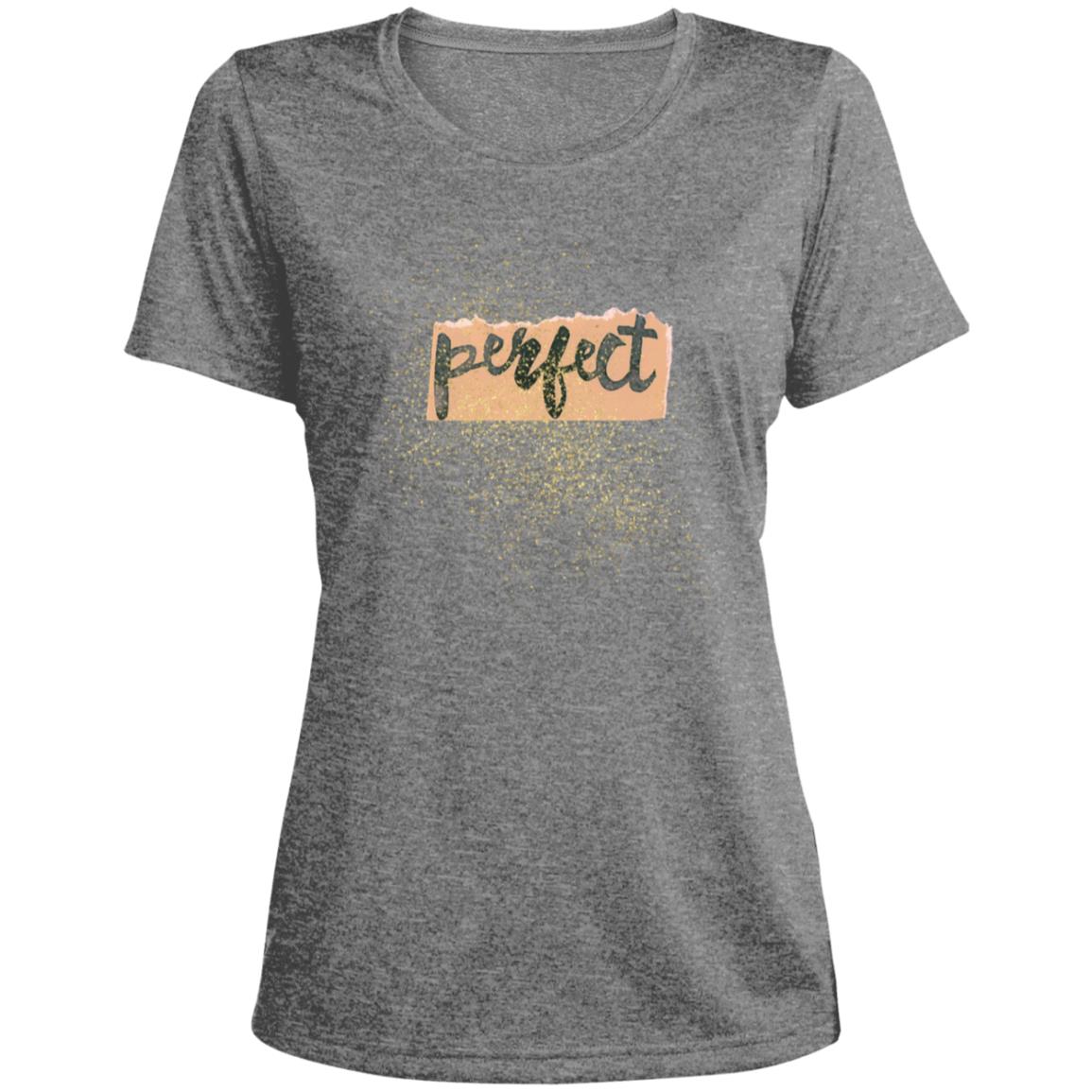 LST360 Ladies' Heather Scoop Neck Performance Tee