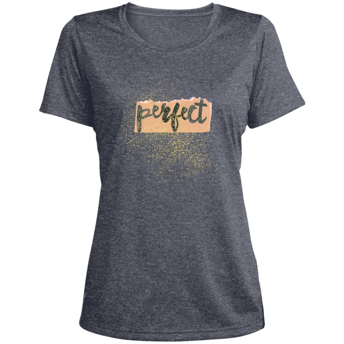 LST360 Ladies' Heather Scoop Neck Performance Tee