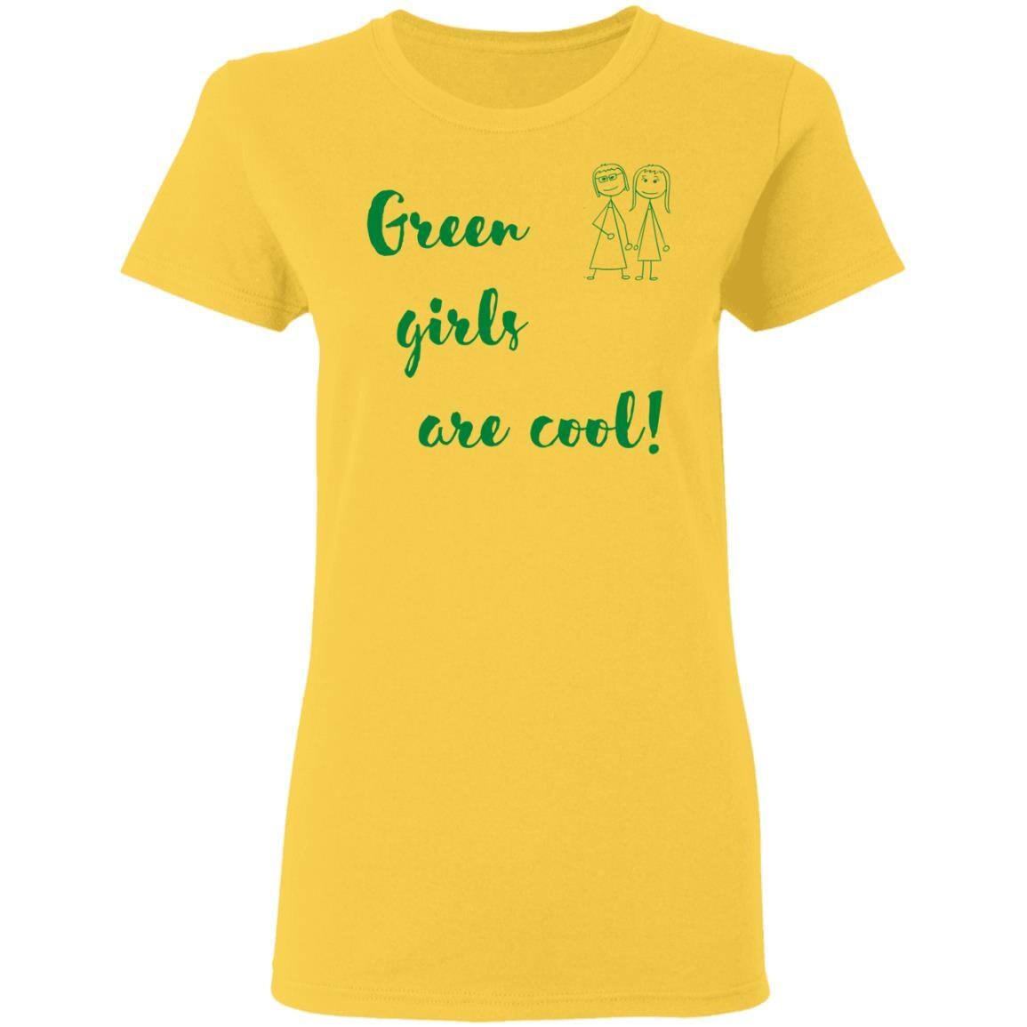 Green Girl Ladies' T-shirt (Green Font)
