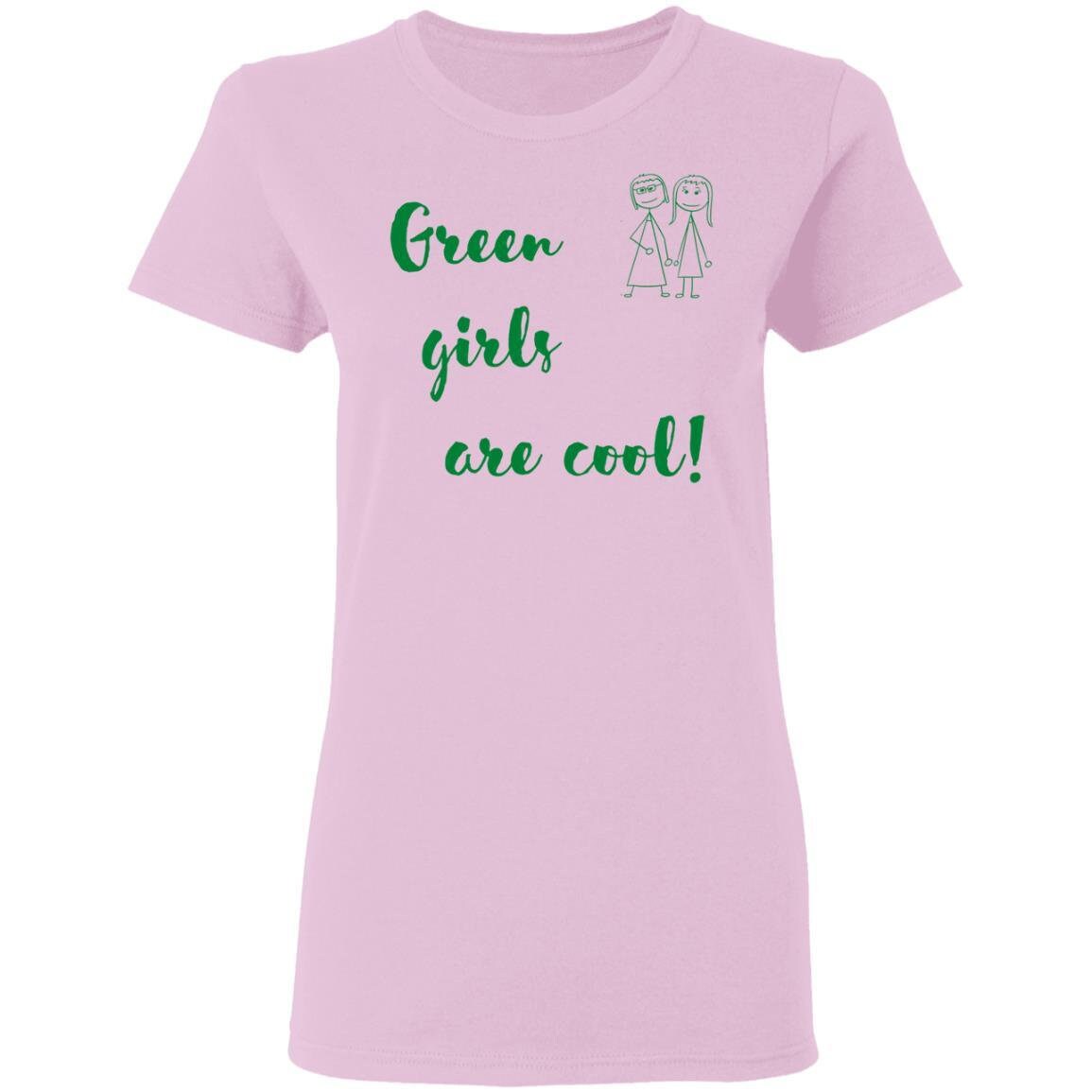 Green Girl Ladies' T-shirt (Green Font)