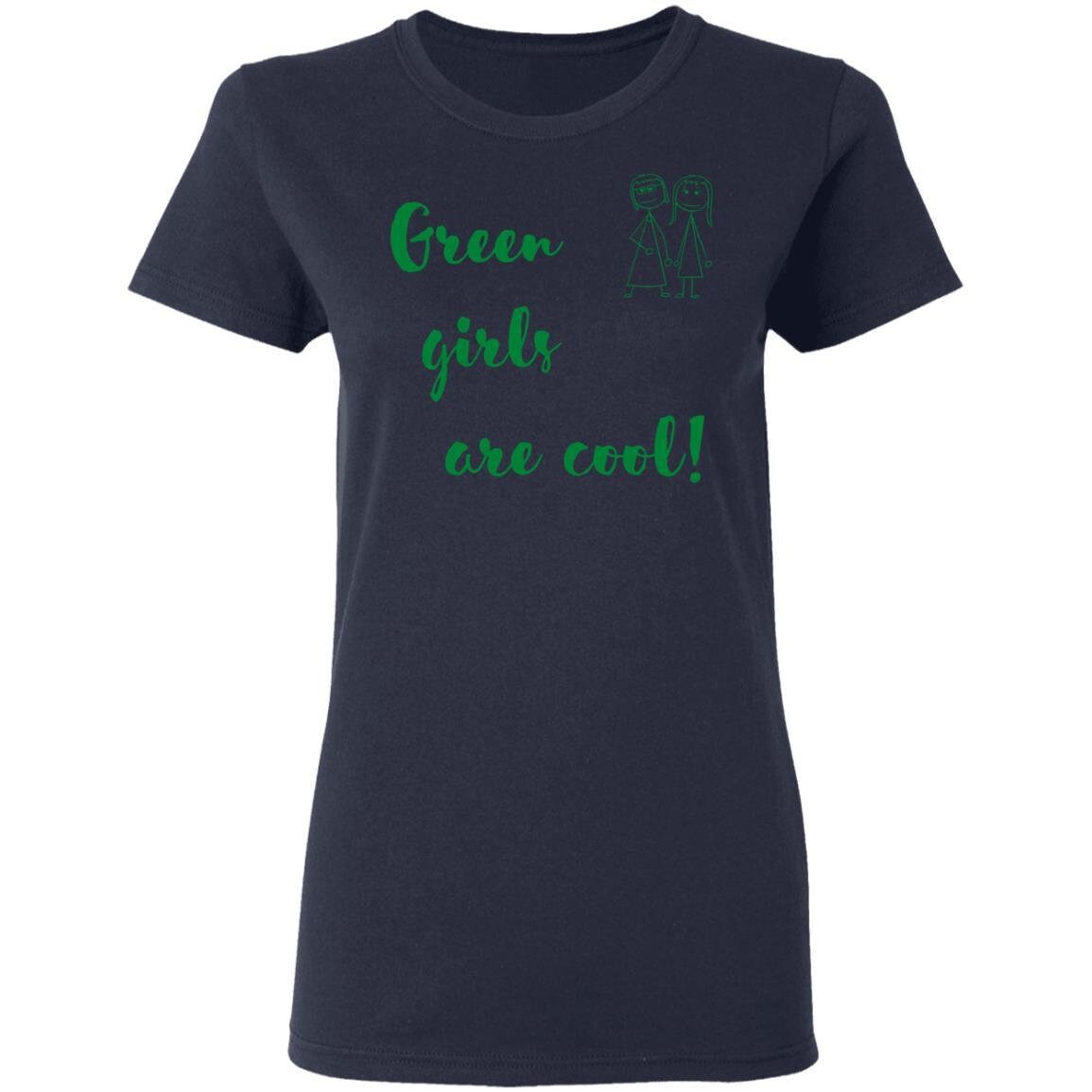 Green Girl Ladies' T-shirt (Green Font)
