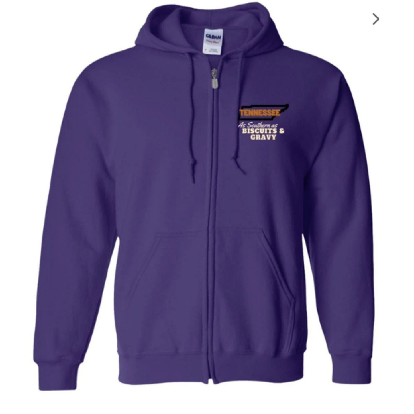 Tennessee Zip Up Hooded Sweatshirt | Tennessee Clothing | GIFTS FOR HIM or her