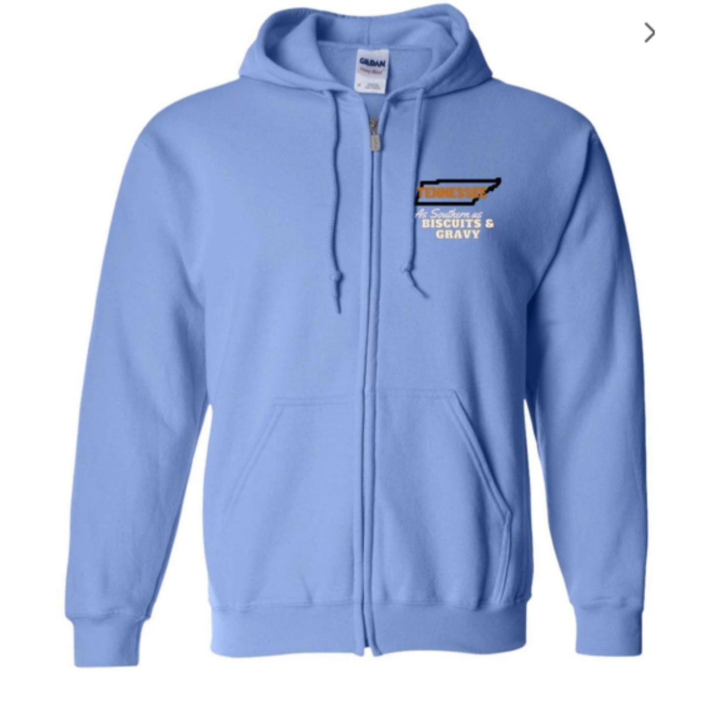 Tennessee Zip Up Hooded Sweatshirt | Tennessee Clothing | GIFTS FOR HIM or her