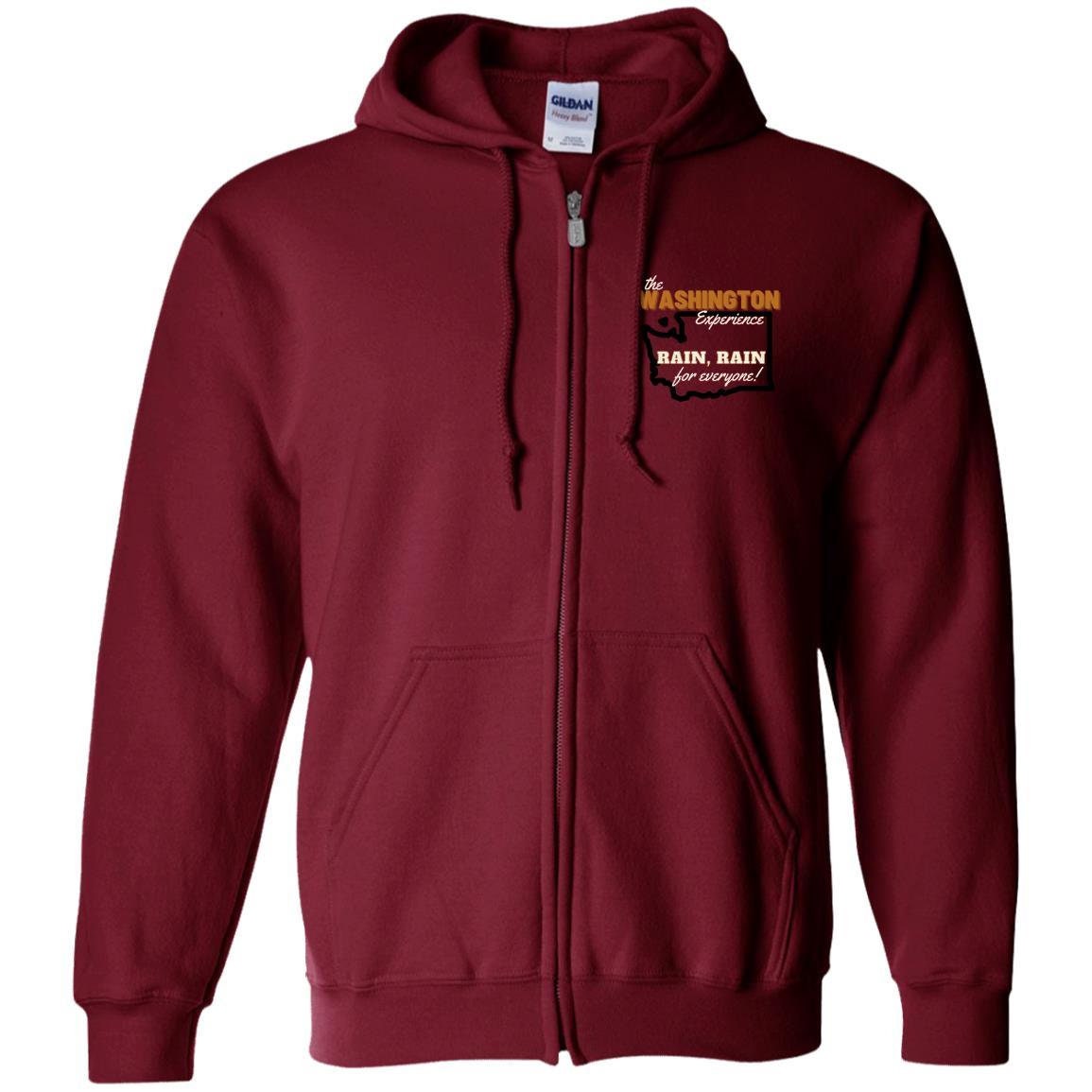 Washington State Zip Up Hooded Sweatshirt | Washington State Clothing | GIFTS FOR HIM or her