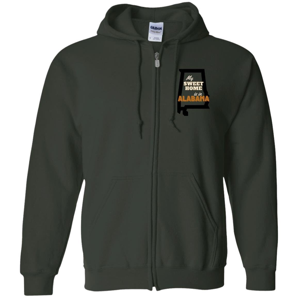 Alabama Zip Up Hooded Sweatshirt | Alabama Clothing | GIFTS FOR HIM or her