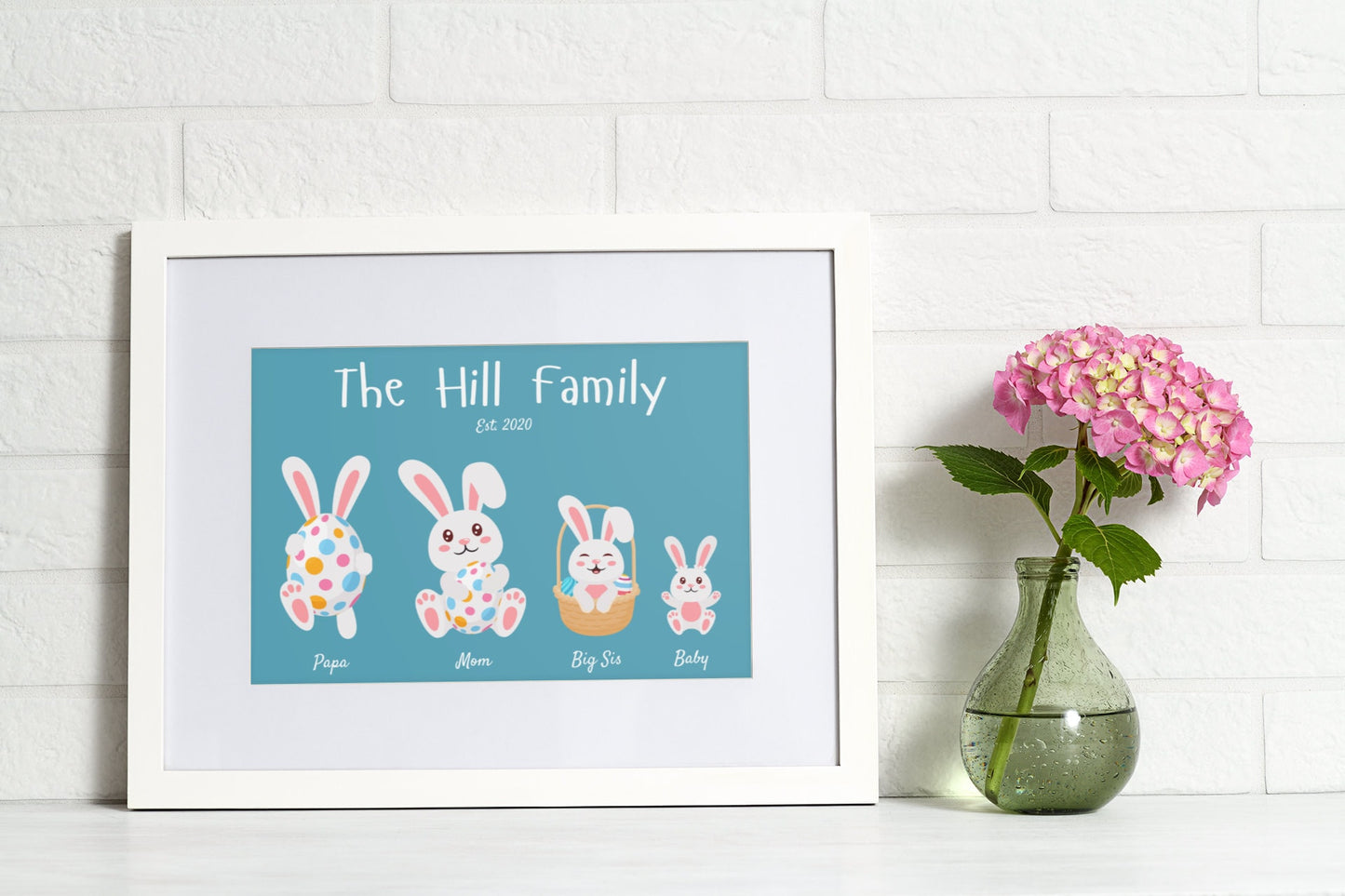 Easter Custom Family Name Print Last Name Printable