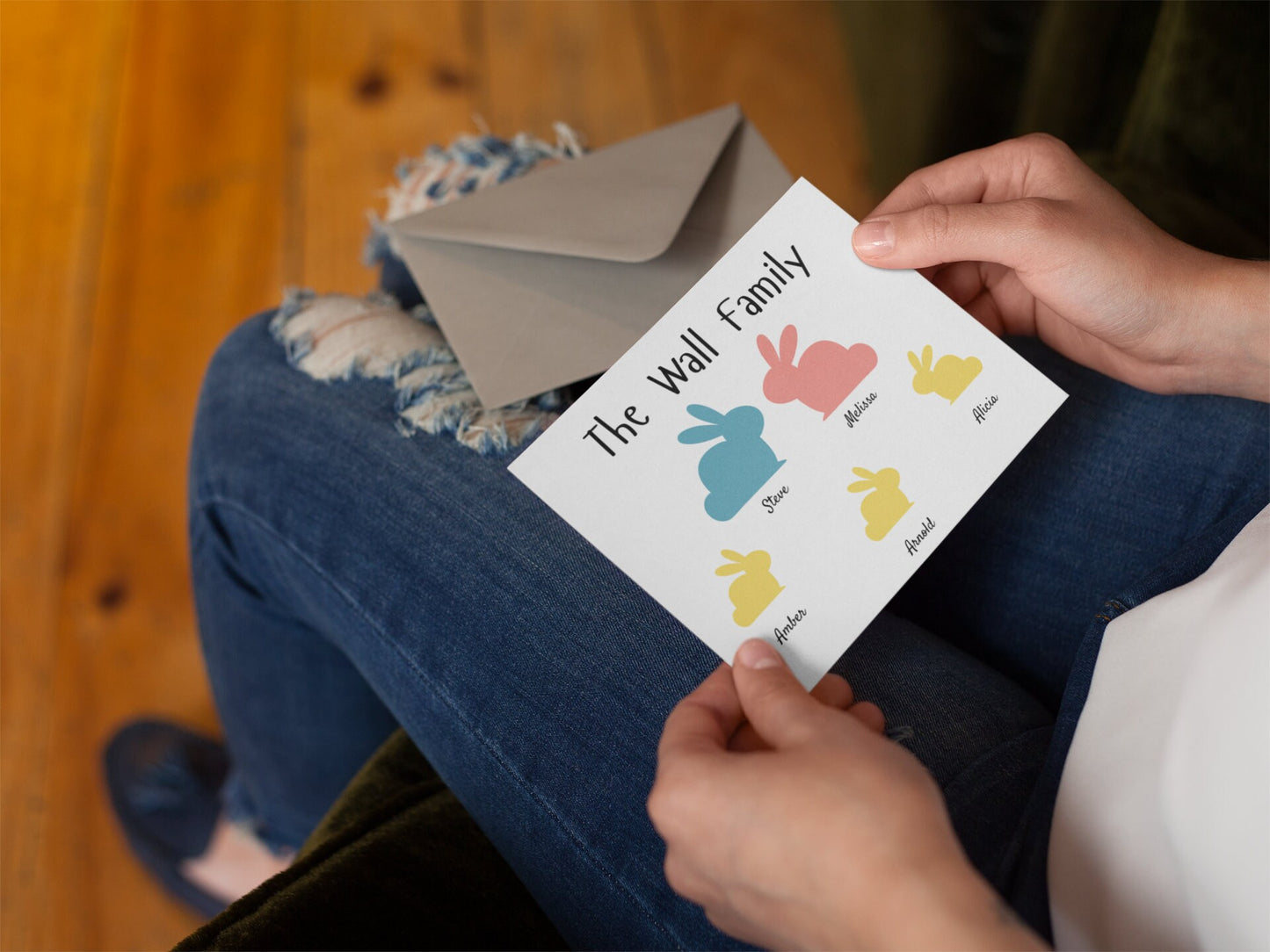 Easter Greeting Cards Family Name Printable