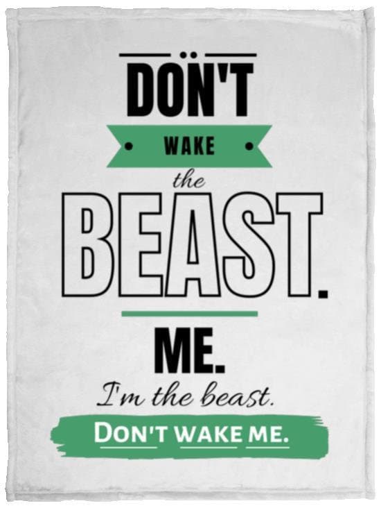 Cuddly VPL Cozy Plush Fleece Blanket - 30inx40in: Don't Wake the Beast