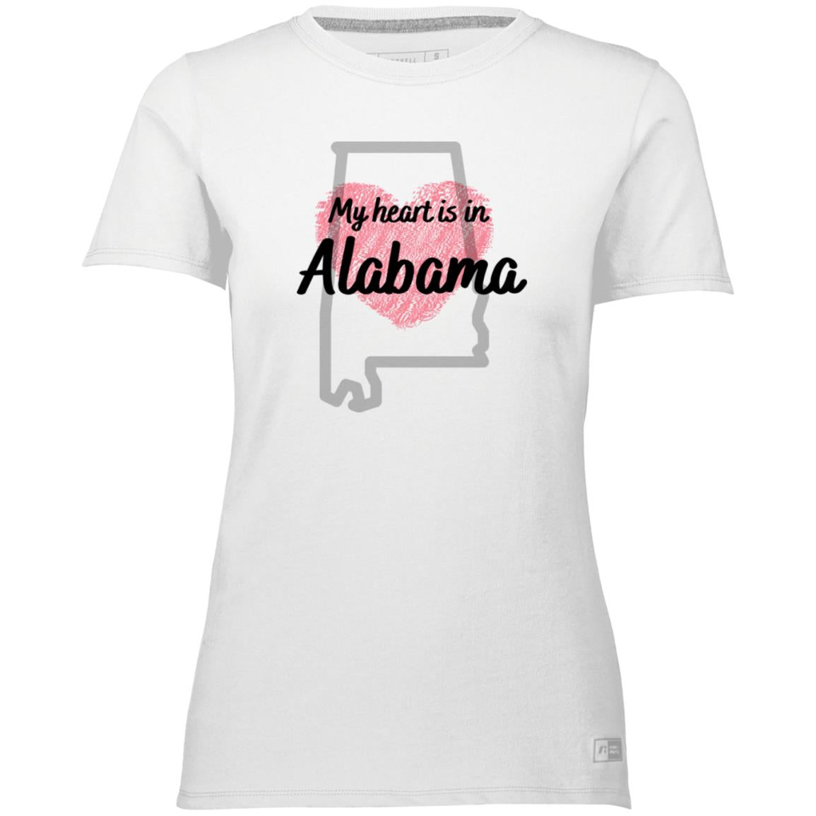 Alabama Ladies Essential Dri-Power Tee: My heart is in AL