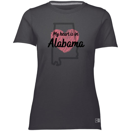 Alabama Ladies Essential Dri-Power Tee: My heart is in AL