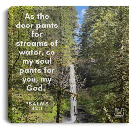 Scripture Office Canvas Wall Decor - Psalms42_1_NorthFalls-4