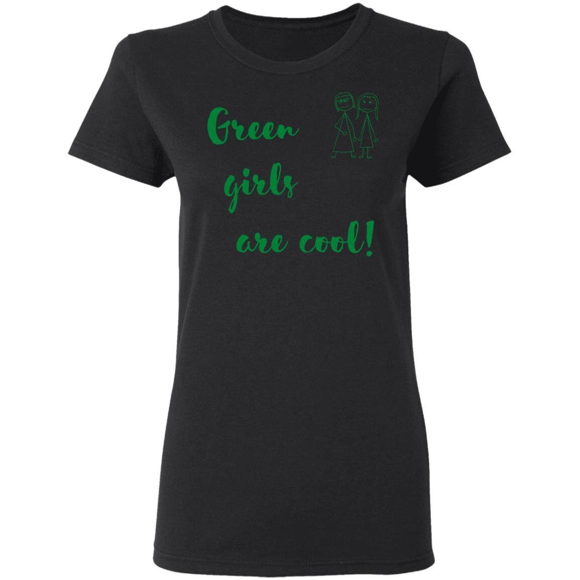 Green Girl Ladies' T-shirt (Green Font)