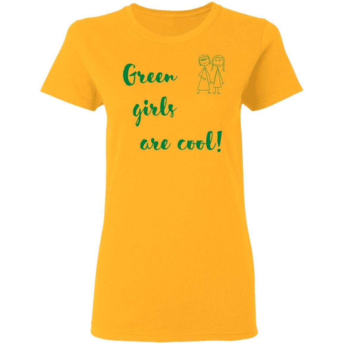 Green Girl Ladies' T-shirt (Green Font)