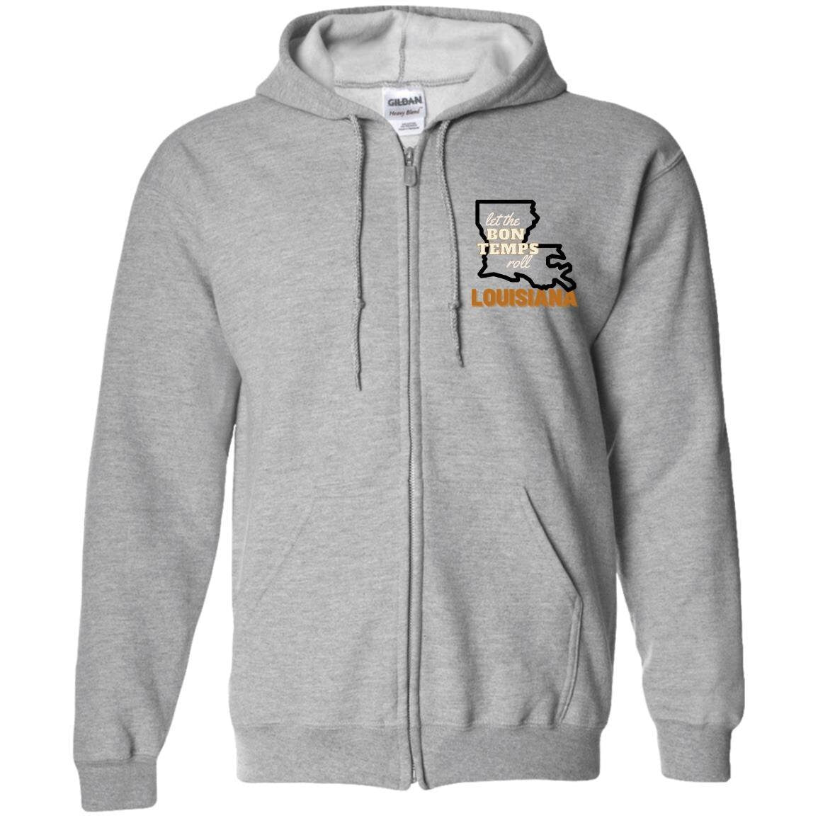 Louisiana Zip Up Hooded Sweatshirt | Louisiana Clothing | GIFTS FOR HIM or her