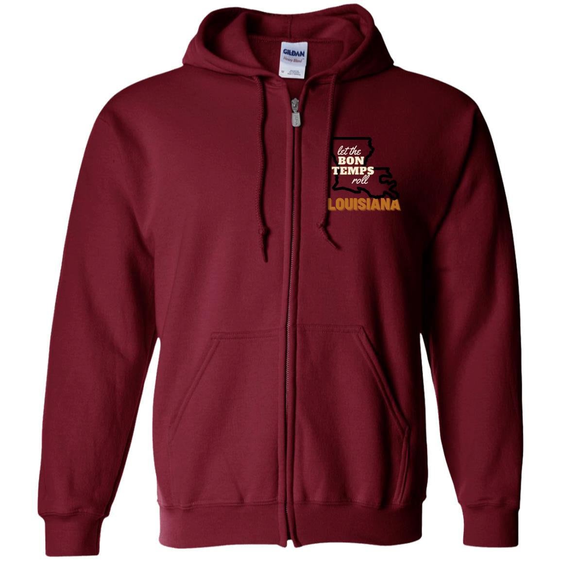 Louisiana Zip Up Hooded Sweatshirt | Louisiana Clothing | GIFTS FOR HIM or her
