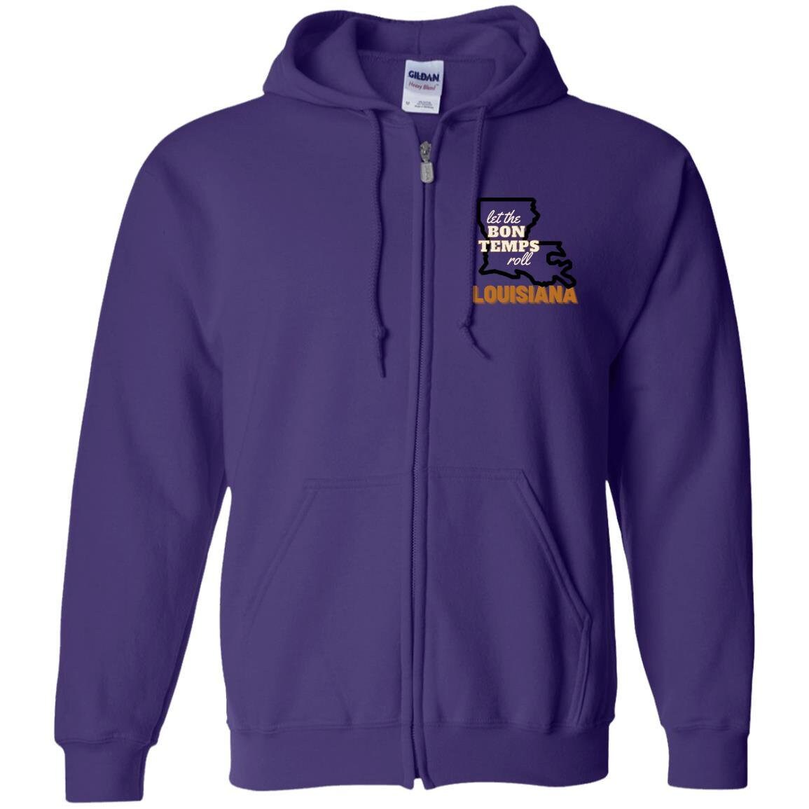 Louisiana Zip Up Hooded Sweatshirt | Louisiana Clothing | GIFTS FOR HIM or her