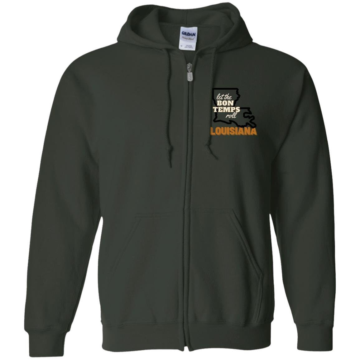 Louisiana Zip Up Hooded Sweatshirt | Louisiana Clothing | GIFTS FOR HIM or her