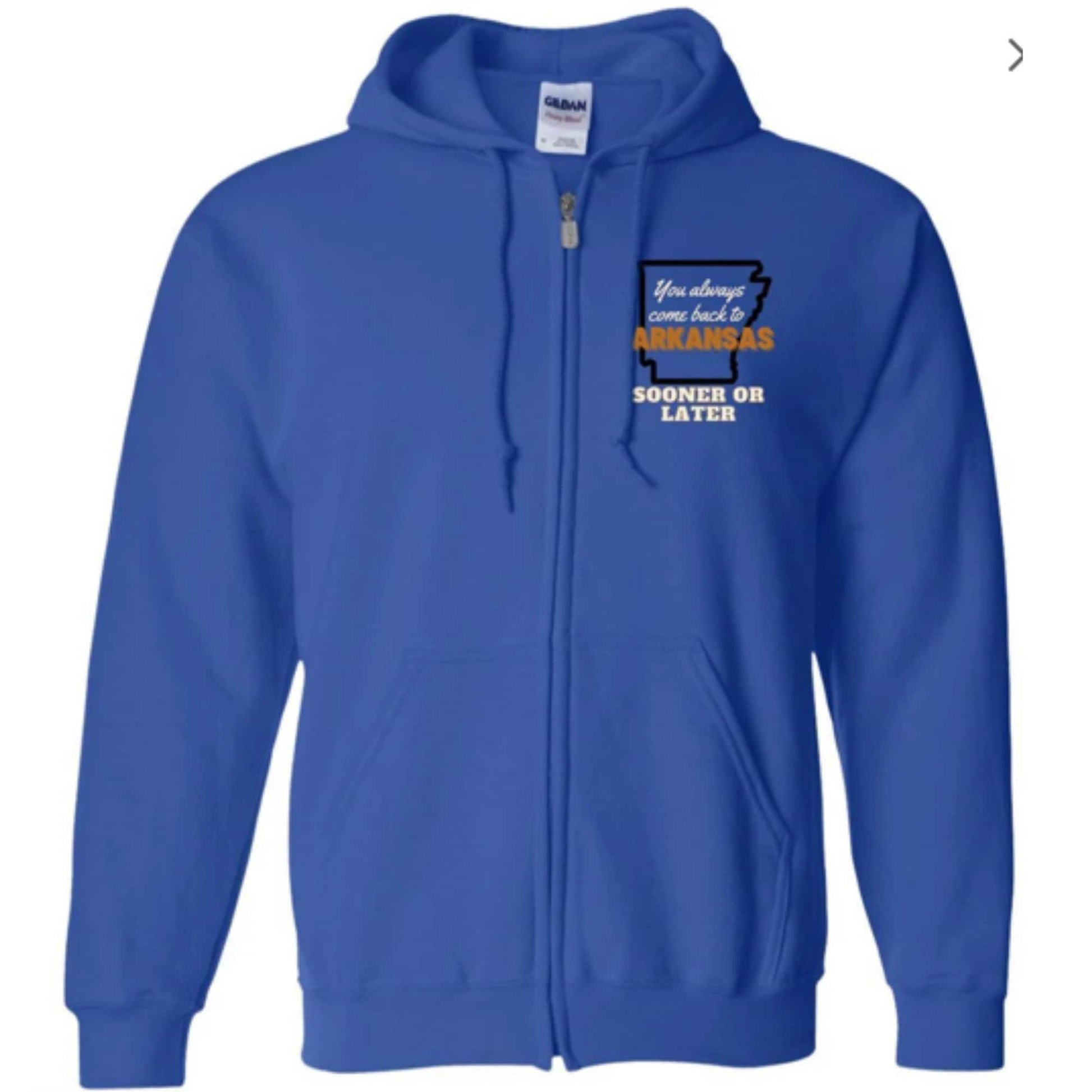 Arkansas Zip Up Hooded Sweatshirt | Arkansas Clothing | GIFTS FOR HIM or her