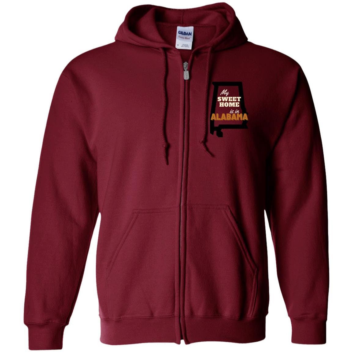 Alabama Zip Up Hooded Sweatshirt | Alabama Clothing | GIFTS FOR HIM or her