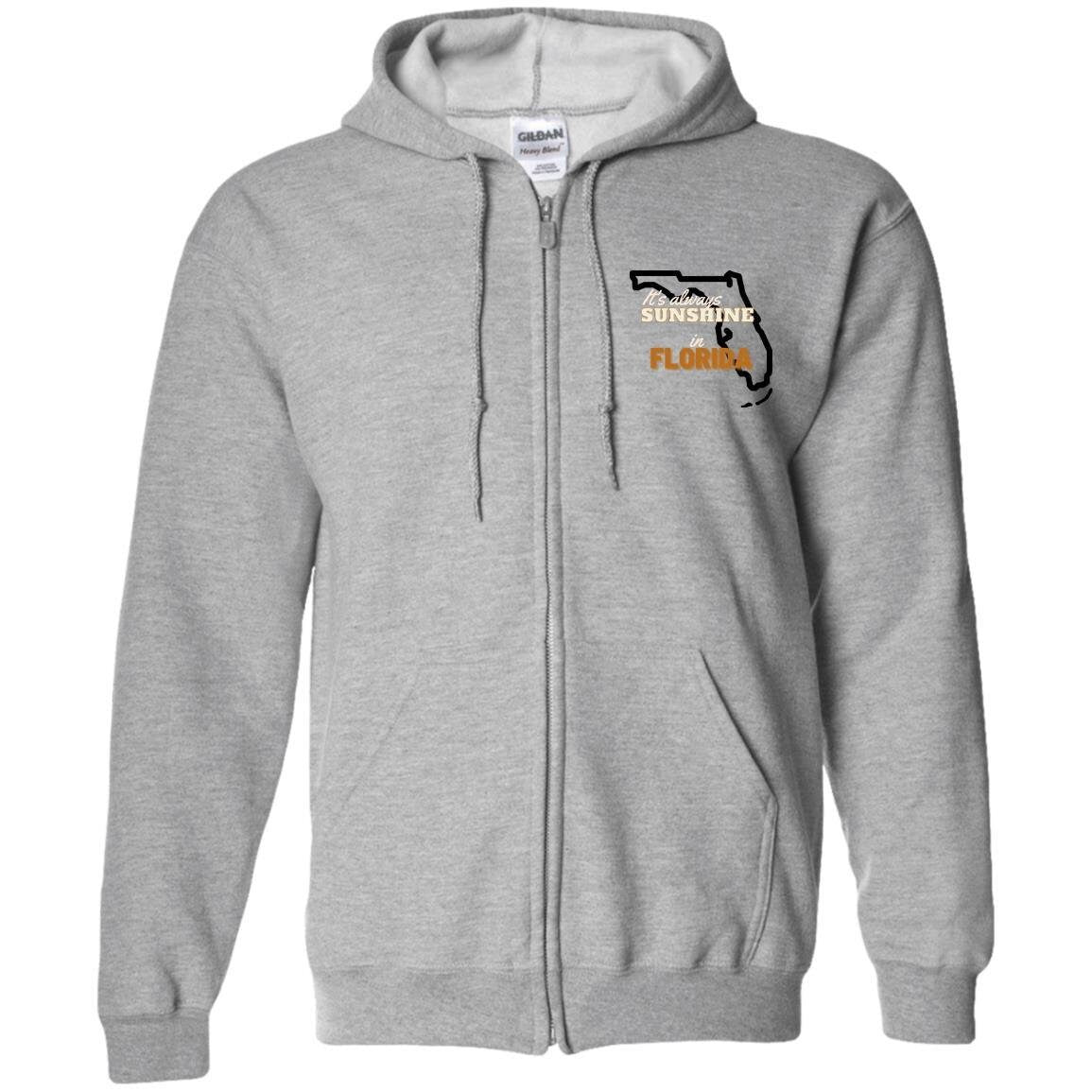 Florida Zip Up Hooded Sweatshirt | Florida Clothing | GIFTS FOR HIM or her