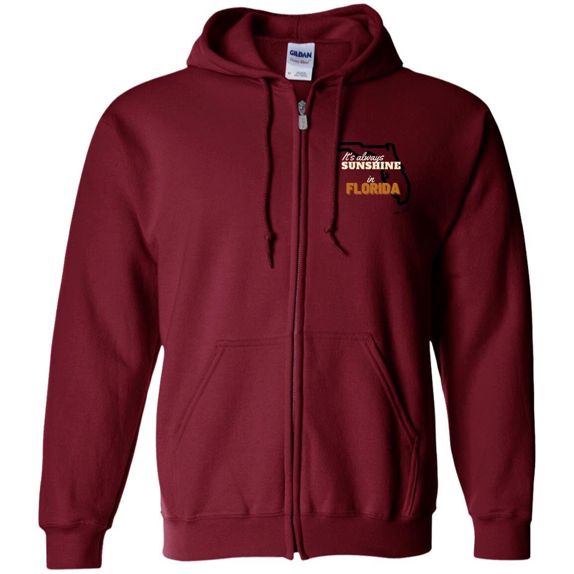 Florida Zip Up Hooded Sweatshirt | Florida Clothing | GIFTS FOR HIM or her