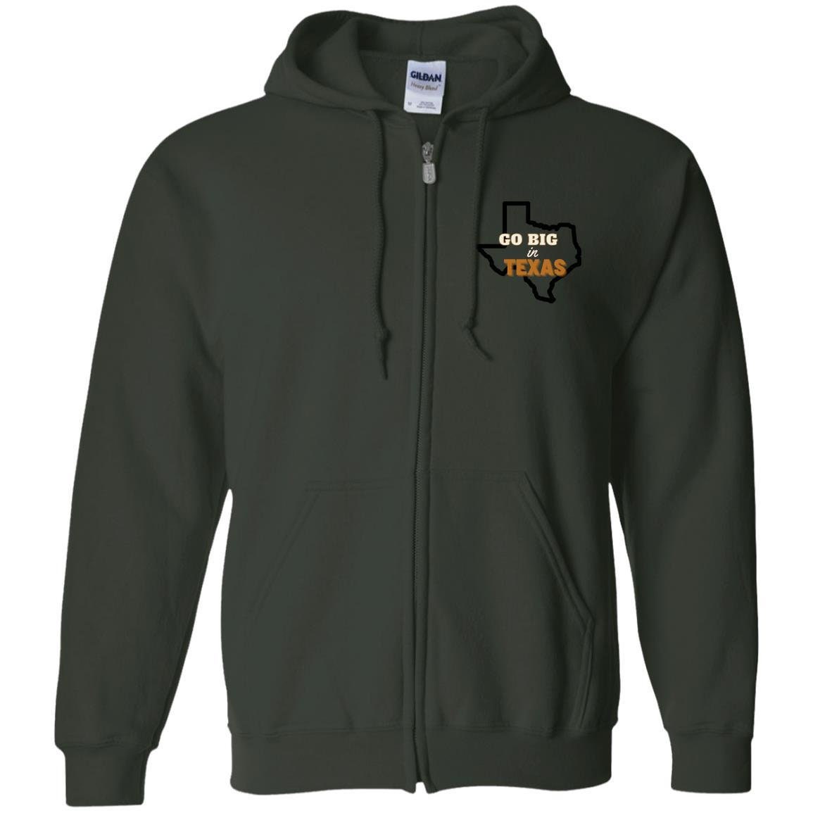 Texas State Zip Up Hooded Sweatshirt | Texas State Clothing | GIFTS FOR HIM or her