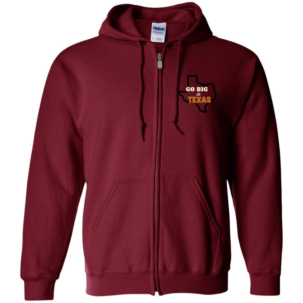 Texas State Zip Up Hooded Sweatshirt | Texas State Clothing | GIFTS FOR HIM or her