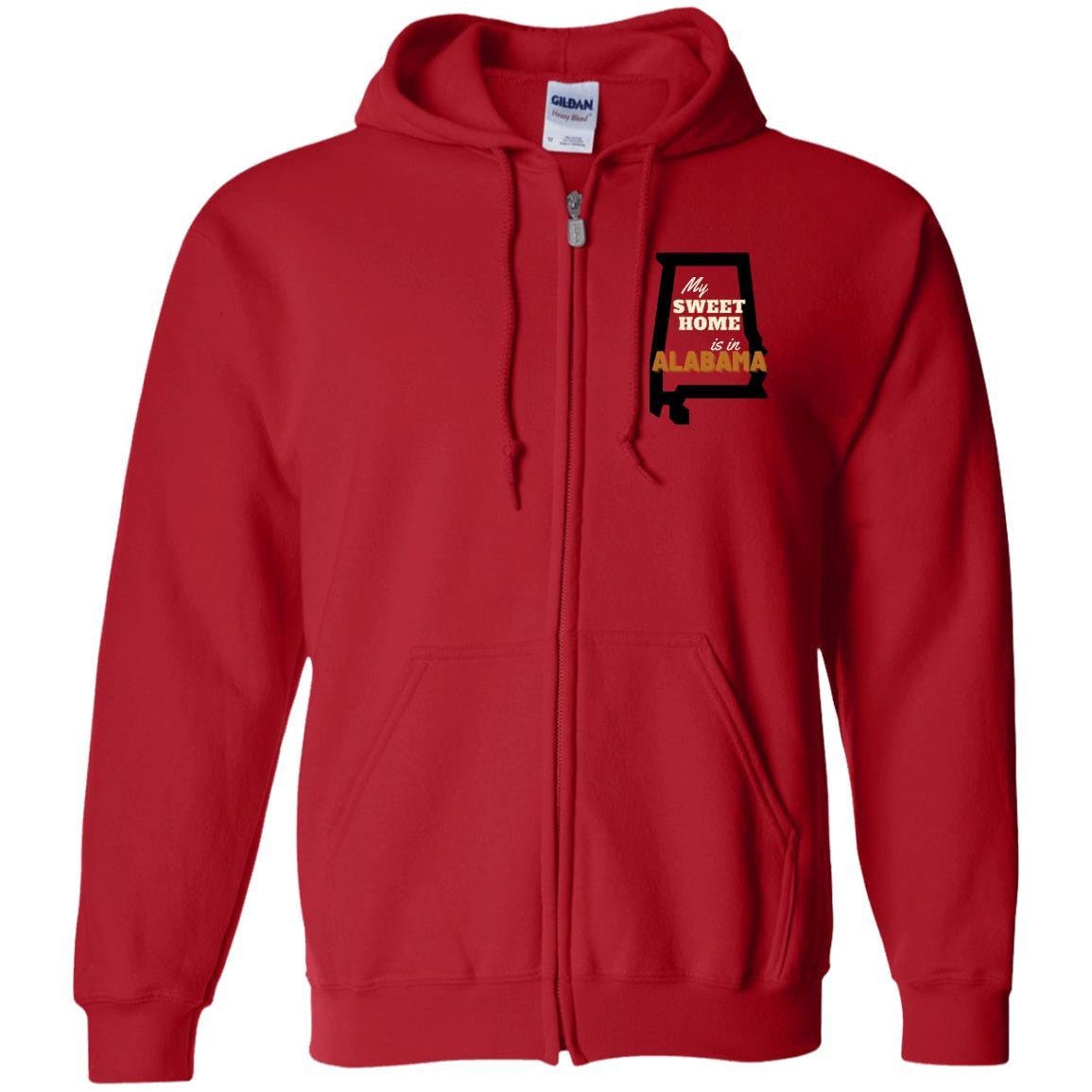 Alabama Zip Up Hooded Sweatshirt | Alabama Clothing | GIFTS FOR HIM or her