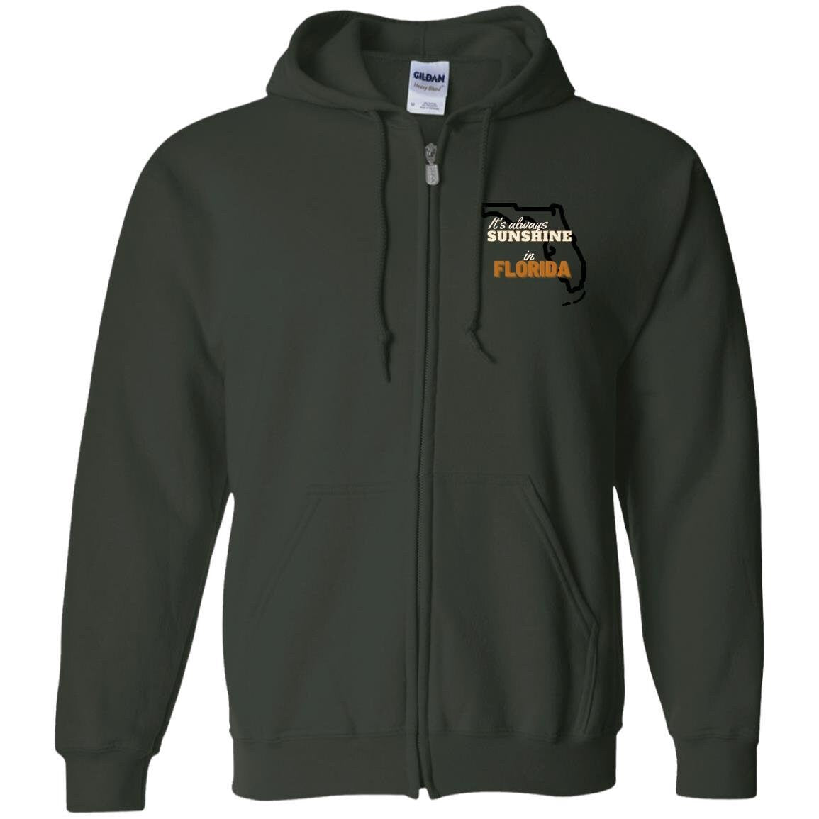 Florida Zip Up Hooded Sweatshirt | Florida Clothing | GIFTS FOR HIM or her