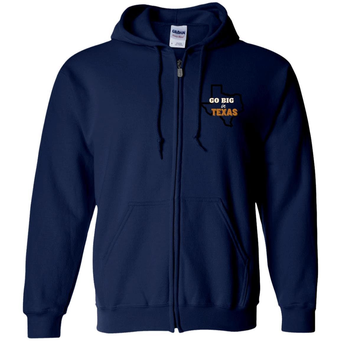Texas State Zip Up Hooded Sweatshirt | Texas State Clothing | GIFTS FOR HIM or her