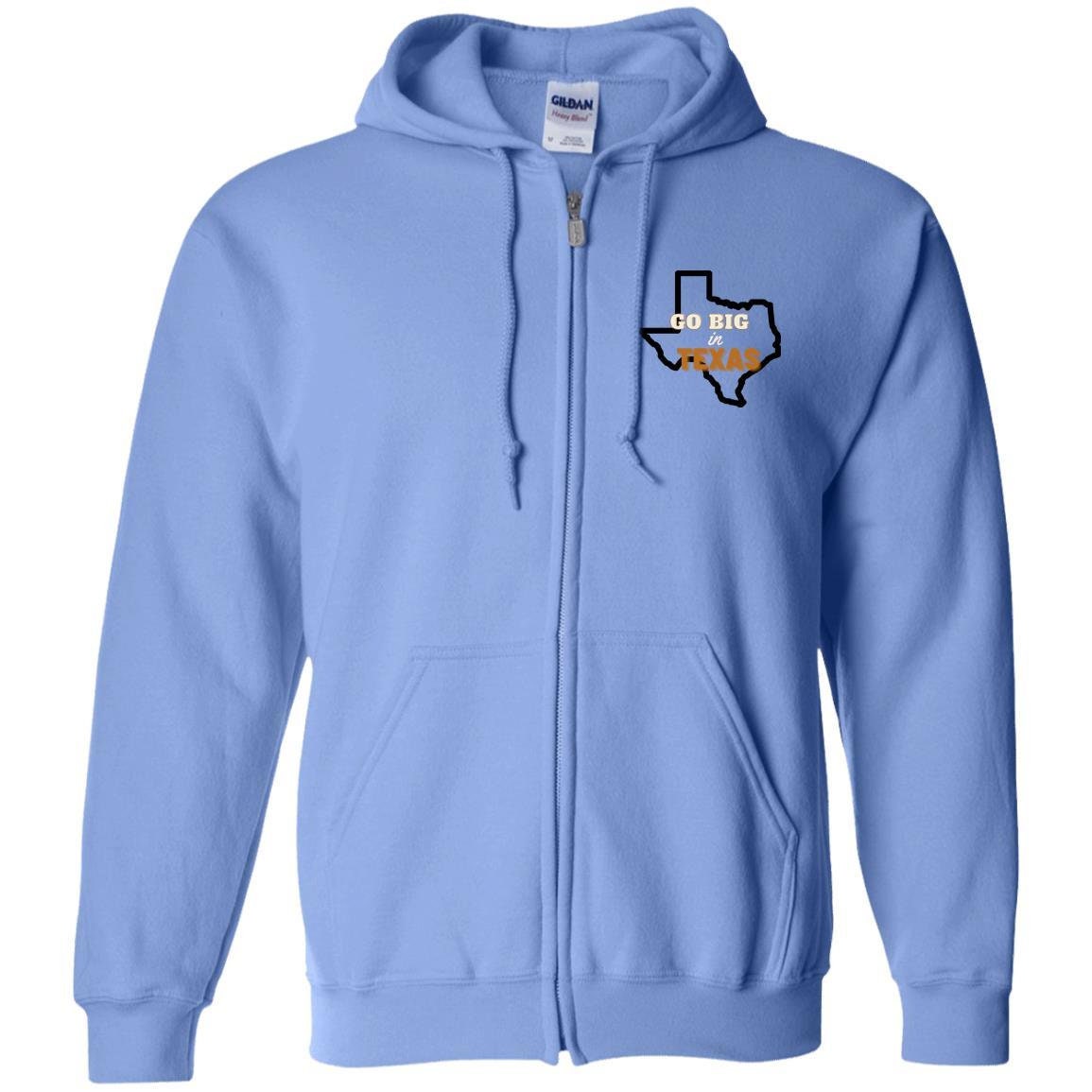 Texas State Zip Up Hooded Sweatshirt | Texas State Clothing | GIFTS FOR HIM or her
