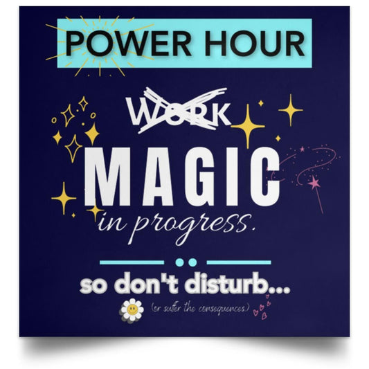 Power Hour - do not disturb- wall or door hanger