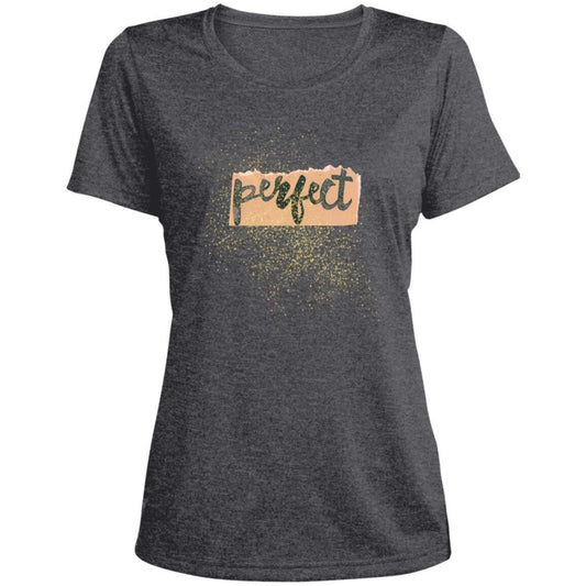 Glitter-Perfect LST360 Ladies' Heather Scoop Neck Performance Tee