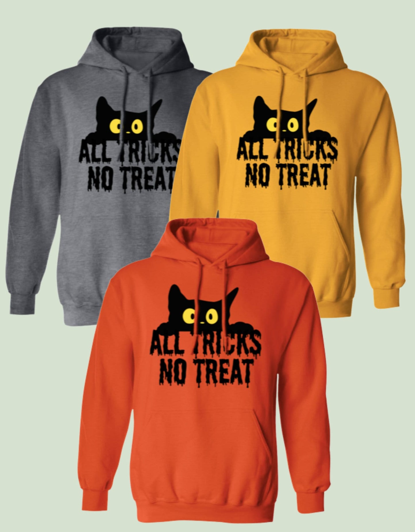 Halloween cat sweatshirt PLUS BONUS GIFT/ pullover hoodie for him or her/ peeking black cat face/ present for teacher, vet techs, pet lovers
